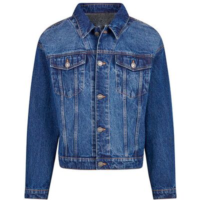 Build Your Brand BY312 Heavy Ounce Boxy Denim Jacket Build Your Brand BY312 Heavy Ounce Boxy Denim Jacket