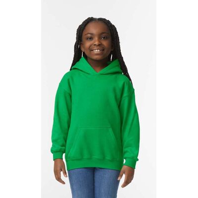 Gildan Sweater Hooded HeavyBlend for kids GIL18500B - Groen Gildan Sweater Hooded HeavyBlend for kids GIL18500B - Groen