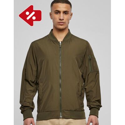 Build Your Brand BY045 Nylon Bomber Jacket Build Your Brand BY045 Nylon Bomber Jacket