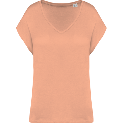 Native Spirit NS312 Ecologisch baggy dames T-shirt V-hals Native Spirit NS312 Ecologisch baggy dames T-shirt V-hals