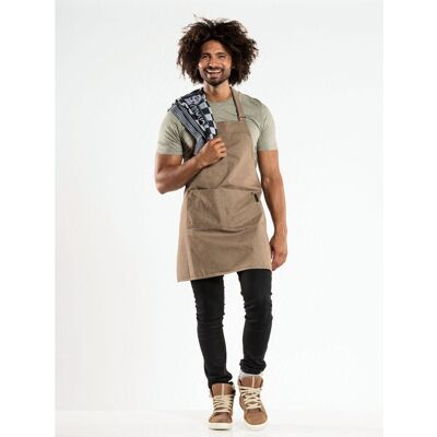 Chaud Devant 694 Bib Apron Base Mud Denim Chaud Devant 694 Bib Apron Base Mud Denim