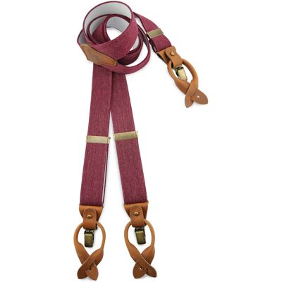 Sir Redman SR21269 ( SR269 ) luxe bretels Denim Urban bordeaux Sir Redman SR21269 ( SR269 ) luxe bretels Denim Urban bordeaux