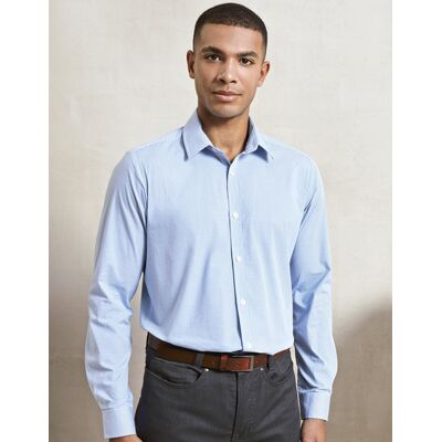 Premier Workwear PW220 Men´s Microcheck (Gingham) Long Sleeve Cotton Shirt Premier Workwear PW220 Men´s Microcheck (Gingham) Long Sleeve Cotton Shirt