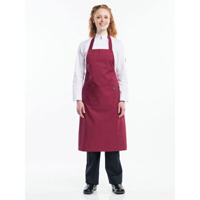 Chaud Devant Basix 540 Bib Apron Burgundy Chaud Devant Basix 540 Bib Apron Burgundy