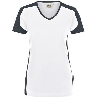 Hakro 0190 Women's V-neck shirt Contrast MIKRALINAR® Hakro 0190 Women's V-neck shirt Contrast MIKRALINAR®