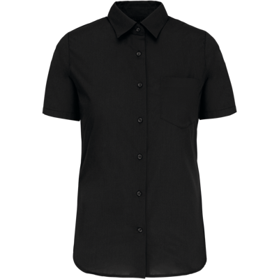Kariban K544C Dames Poplin Blouse Korte Mouwen Kariban K544C Dames Poplin Blouse Korte Mouwen