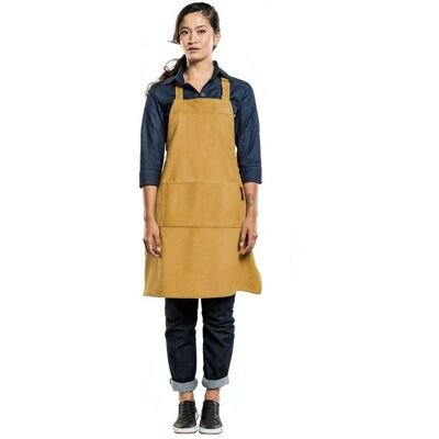 Chaud Devant 519 Bib Apron Base Yellow Velvet Chaud Devant 519 Bib Apron Base Yellow Velvet
