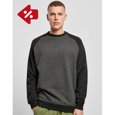 Build Your Brand BY076 Raglan Crewneck Build Your Brand BY076 Raglan Crewneck