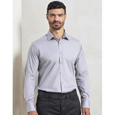 Premier Workwear PW244 Men´s Stretch Fit Poplin Long Sleeve Cotton Shirt Premier Workwear PW244 Men´s Stretch Fit Poplin Long Sleeve Cotton Shirt