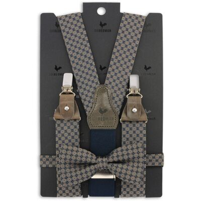 Sir Redman SR20185 ( SRCOMBI20185B ) bretels combi pack Modern Gentleman navy Sir Redman SR20185 ( SRCOMBI20185B ) bretels combi pack Modern Gentleman navy