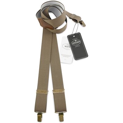 Sir Redman SR35011 WORK bretels taupe elastiek Sir Redman SR35011 WORK bretels taupe elastiek