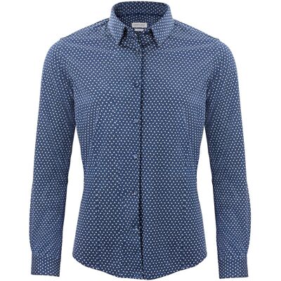 J. Harvest & Frost - Indigo Bow 131 - Navy Print - Shirt J. Harvest & Frost - Indigo Bow 131 - Navy Print - Shirt