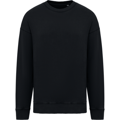 Native Spirit NS447 Duurzame oversized verwassen uniseks sweater met ronde hals Native Spirit NS447 Duurzame oversized verwassen uniseks sweater met ronde hals