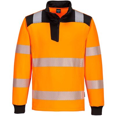Portwest PW326 PW3 Hi-Vis 1/4 Zip Sweatshirt Portwest PW326 PW3 Hi-Vis 1/4 Zip Sweatshirt