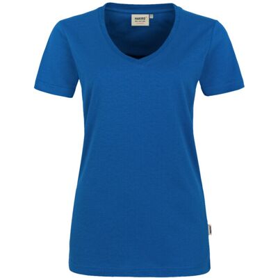 Hakro 0181 Women's V-neck shirt MIKRALINAR® - Blauw Hakro 0181 Women's V-neck shirt MIKRALINAR® - Blauw