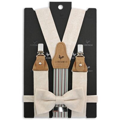 Sir Redman SR20222 bretels combi pack Sposo Stiloso beige Sir Redman SR20222 bretels combi pack Sposo Stiloso beige