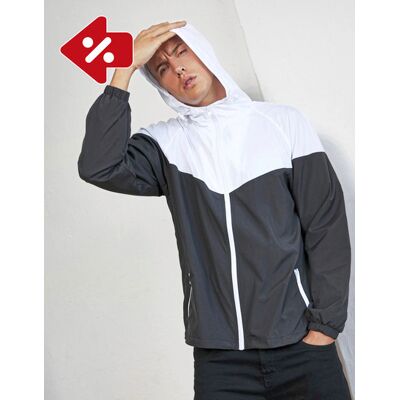 Build Your Brand BY129 2-Tone Tech Windrunner Build Your Brand BY129 2-Tone Tech Windrunner