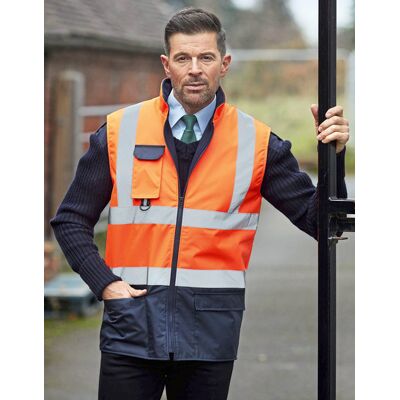 YOKO YK005 Hi-Vis Two-Tone Bodywarmer YOKO YK005 Hi-Vis Two-Tone Bodywarmer