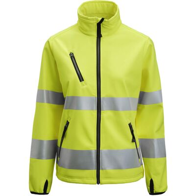 Jobman 65121055 1210 Hi-Vis Women's Softshell Jacket Jobman 65121055 1210 Hi-Vis Women's Softshell Jacket