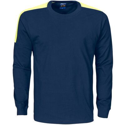 ProJob 642020 2020 T-SHIRT LANGE MOUWEN MET FLUO INZETSTUKKEN ProJob 642020 2020 T-SHIRT LANGE MOUWEN MET FLUO INZETSTUKKEN