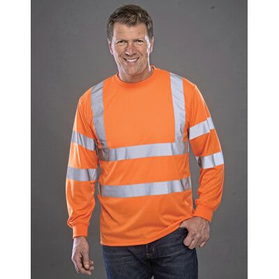 YOKO YK420 Hi-Vis Long Sleeve T-Shirt YOKO YK420 Hi-Vis Long Sleeve T-Shirt