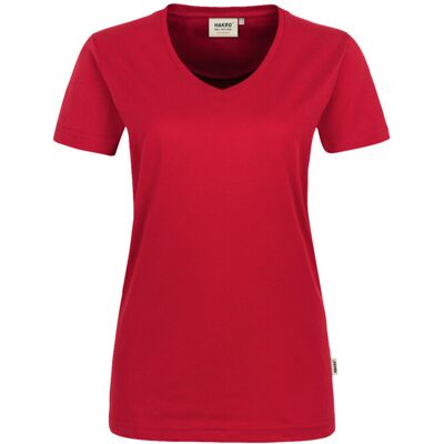 Hakro 0181 Women's V-neck shirt MIKRALINAR® - Rood Hakro 0181 Women's V-neck shirt MIKRALINAR® - Rood