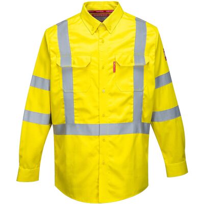 Portwest FR95 Bizflame 88/12 FR Hi-Vis Shirt Portwest FR95 Bizflame 88/12 FR Hi-Vis Shirt