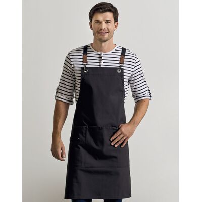 Premier Workwear PW182 Clip 'n' Clasp Cross-Back Bib Apron Premier Workwear PW182 Clip 'n' Clasp Cross-Back Bib Apron
