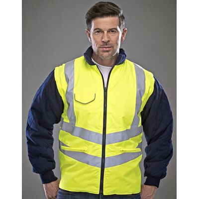YOKO YK703 Hi-Vis Chevron Quilted Jacket YOKO YK703 Hi-Vis Chevron Quilted Jacket