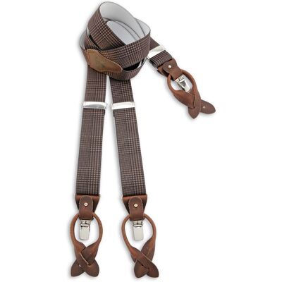 Sir Redman SR21069 ( SR69 ) luxe bretels geruit Pied-de-Poule Sir Redman SR21069 ( SR69 ) luxe bretels geruit Pied-de-Poule