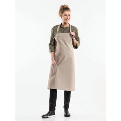 Chaud Devant 577 Bib Apron Bujutsu Sand Chaud Devant 577 Bib Apron Bujutsu Sand