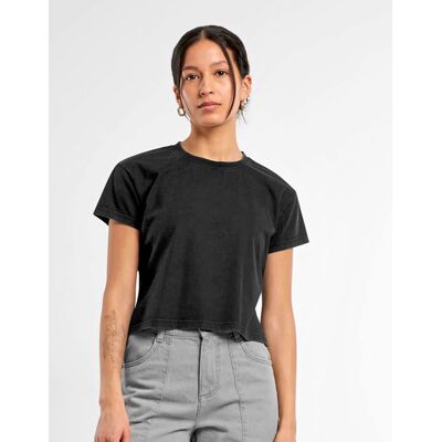 Build Your Brand BY305 Ladies Vintage Cropped Tee Build Your Brand BY305 Ladies Vintage Cropped Tee