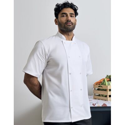 Premier Workwear PW664 Studded Front Short Sleeve Chef´s Jacket Premier Workwear PW664 Studded Front Short Sleeve Chef´s Jacket