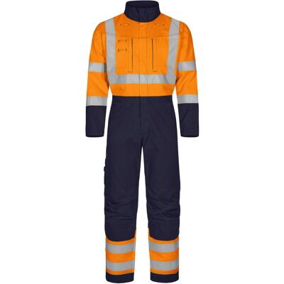 Tranemo Hoogzichtbare Overall - Oranje/Navy L Tranemo Hoogzichtbare Overall - Oranje/Navy L