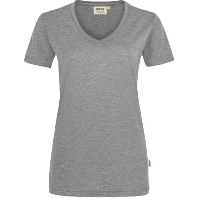Hakro 0181 Women's V-neck shirt MIKRALINAR® - Grijs Hakro 0181 Women's V-neck shirt MIKRALINAR® - Grijs