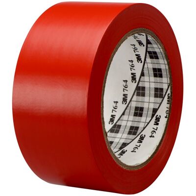 3M 764 Vinyl Tape rood 50 mm x 33 m 3M 764 Vinyl Tape rood 50 mm x 33 m