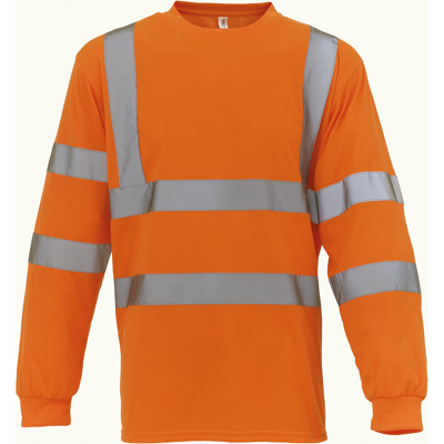Yoko YHVJ420 Hi-Vis T-shirt lange mouwen Yoko YHVJ420 Hi-Vis T-shirt lange mouwen