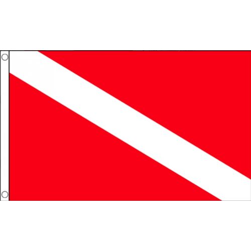 Vlaggenclub.nl Internationale Duikvlag 90x150cm Best value