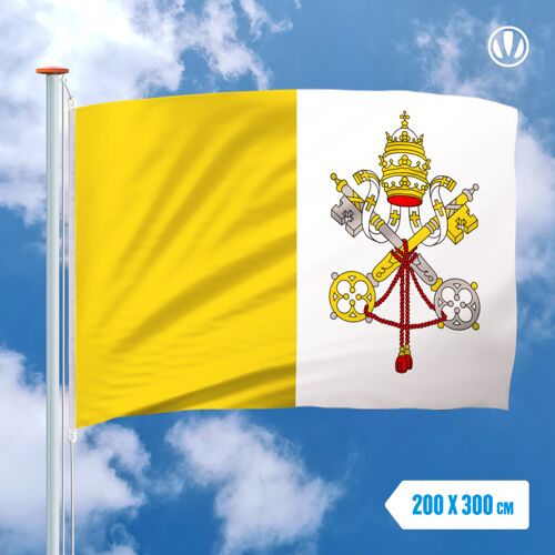 Vlaggenclub.nl Vlag Vaticaanstad 200x300cm