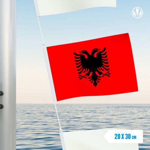 Vlaggenclub.nl Vlaggetje Albanië 20x30cm