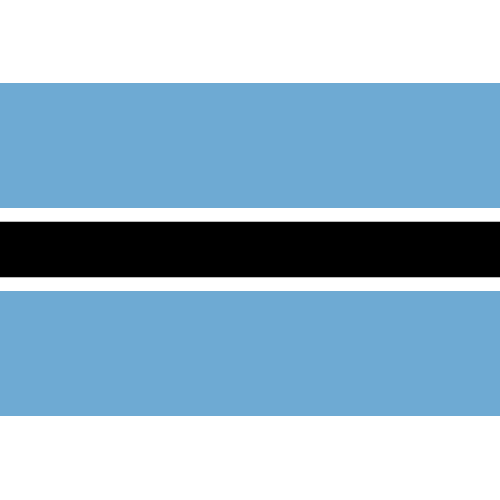 Vlaggenclub.nl Vlag Botswana 70x100cm