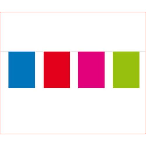 Vlaggenclub.nl Vlaggenlijn vrolijke kleuren - 10 meter   Rechthoek