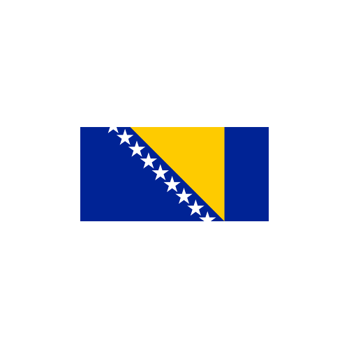 Vlaggenclub.nl vlag Bosnie Herzegovina 30x45cm