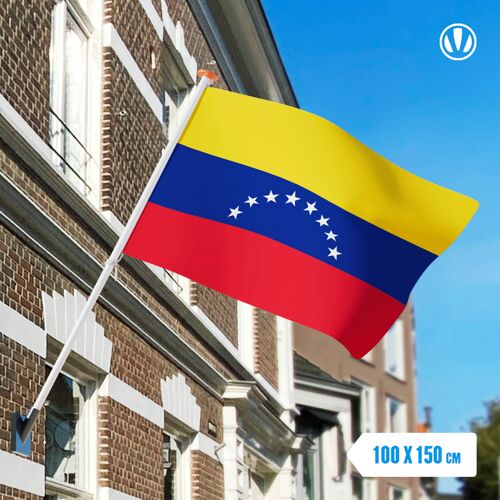 Vlaggenclub.nl Vlag Venezuela 100x150cm - Spunpoly