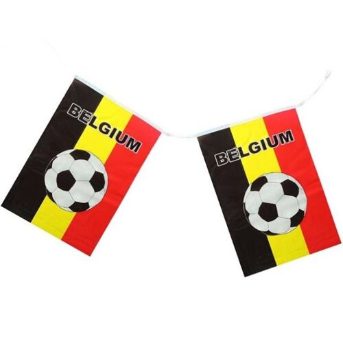 Vlaggenclub.nl Vlaggenlijn Belgie met voetbal - 10 meter   Plastic