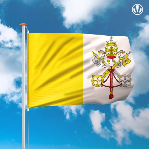 Vlaggenclub.nl Vlag Vaticaanstad 150x225cm Spunpoly