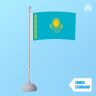 Vlaggenclub.nl Tafelvlag Kazachstan 10x15cm