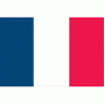 Vlaggenclub.nl Zwaaivlag Frankrijk 30x45cm, stoklengte 60cm