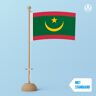 Vlaggenclub.nl Tafelvlag Mauritanie 10x15cm   met standaard