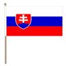 Vlaggenclub.nl Zwaaivlag Slowakije 30x45cm   stof